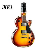 Gitara Formos Vyno Butelio Formos Butelis, Didelės Talpos Decanteris, Srieginis Kamštelis Borosilikatinis Dekoratyvinis Baro Stiklas Alui Laikyti Ir Šviežumui Išlaikyti A black