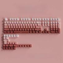Xiaomi 2025 Side Translucent Gradient Keycaps Small Complete Boxed Set Purple to Black PBT Side Engraved Mechanical Keyboard Keycaps brown