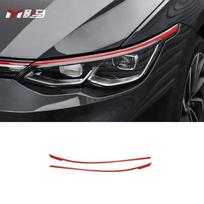 Car Led Red Stickers Car Sticker Headlight Decal Headlight Stickers For Car For vw golf 8 mk8 accessory Headlight decal red gray