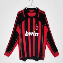 AC Milan Retro UEFA Champions League Jersey 22 Kaka Fan Edition Short Sleeve Football Shirt Men Women Medium