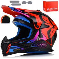 Motociklininko šalmas LS2 MX708 FAST II, blizgus raudonas, 3XL