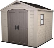 Įrankių namelis Keter Curver FACTOR 8x8 Beige - Grey Brown | 230453 | 7290103664954
