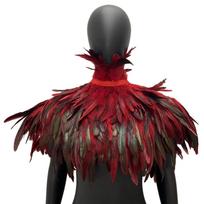 Halloween Party Cosplay Cape Punk Style Neck Shawl Costume Accessory Stage Props raudona