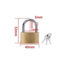 Copper Padlock Small Locks for Luggage Case Locker Home Improvement Hardware 20mm 25mm 30mm 40mm 50mm Include 3Keys No gray