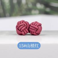 5 vnt. Spalvingi dvigubo virvės mazgo rankogalių sąsagiai Naujovė Vienspalviai Elastingi Dvigubo karoliuko Kinų stiliaus marškinių rankogalių sąsagiai pink