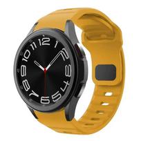 Silikoninis dirželis, skirtas Samsung Galaxy Watch 6 Classic 47mm 43mm/4 classic 46mm 42mm Apyrankė Galaxy Watch 5/5pro 45mm/4/6 40mm 44mm galaxy Watch 5 45mm geltona