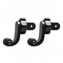 360 Vertical Bracket Adapter For GoPro 13/12/11/10/9/8 DJI Action 5 Motorcycle Helmet Chin Mount Holder Action Camera Accessory Universal black