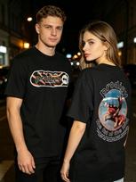 Prodigy band '97 The Fat Of The Land basic black Reprint 2 side T  AHN01632 Unisex shirt Cotton Oversize Large Size S brown