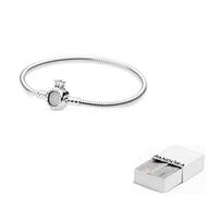 Pandora 925 Sterling Silver Bracelets Women's 598286CZ 19 Centimeters-Brand Original Box white