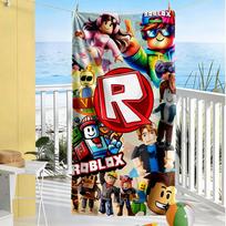Roblox Beach Towel Super Soft & Absorbent Comfortable Lightweight Perfect for Traveling Yoga Camping and Swimming 70cmx140cm(27x55inch)