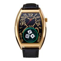 Frank Miura Watch FRANK MIURA Macau Gambling Watch Reissue Dice Casino Limited Edition Black Men's beige