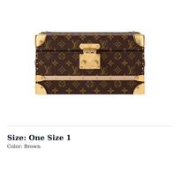 LOUIS VUITTON Monogram dengto drobės laikymo dėžutė Mini Moteriška Ruda M26066 One Size 1 ruda