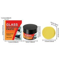 50g Car Windshield Glass Scratch Repair Kit, Cleaning & Polishing Compound for Cars, SUVs, Trucks & RV Scratch Removal Restorer black