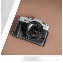 PU Odos Fotoaparato Dėklas Fujifilm X-T30 III II X-T20 Veidrodiniams Fotoaparatams - Atsparus Smūgiams Rankinis Krepšys, Kavos Juodos Spalvos Black