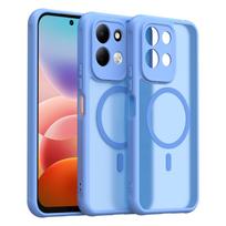Xiaomi Redmi 17 5G telefono dėklas, magnetinis smūgiams atsparus telefono dėklas, hibridinis apsauginis dangtelis Xiaomi Redmi 17 5G šviesiai mėlyna spalva