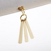 Zoro Style Anime Cosplay Earrings: One Piece Ear Clips Jewelry beige