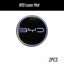 2 vnt. BYD serijos automobilio puodelio laikiklio kilimėlis Odinis padėkliukas vandeniui Dekoracija BYD Tang Atto3 Yuan Plus Seal Song Dolphin Sealion Shark 7cm gray