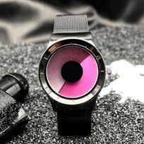 New Fashion Luxury Man Starry Sky Vortex Rotating Watch Woman Colorful Mesh Steel Watches Students Quartz WatchReloj Hombre Gift gray