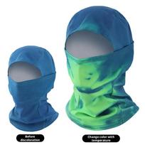 Heat-Sensitive Color Changing Face Mask Cycling Ski Thermal Hood Breathing Neck Warmer Outdoor Cycling Thermal Balaclava gray