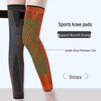 Mugwort Self-Heating Non-Slip Knee Brace for Men & Women - Warmth & Support for Middle-Aged and Elderly brown