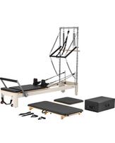 VEVOR Pilates Reformer, Pilates Machine for Home Gym Studio Use, Strength Training Workout Equipment with Dual Resistance, Reformer Box 245 x 76 x 201 cm