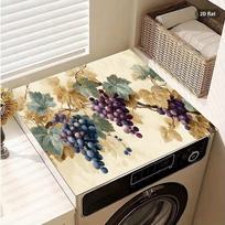 1Pcs Rubber Drying Mat With Vintage Style Grape And For Coffee Shop Restaurant Kitchen Carpet Tableware Durable Diatom Mud Table 30*40cm beige