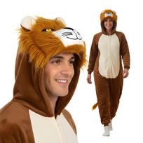 Onesie Kigurumi Pajamas Costume Lion : 145 - 155Cm beige