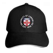 University Of London Baseball Cap Snapback Flat Bill Strapback Dad Hat Six Panel Structured Crown black