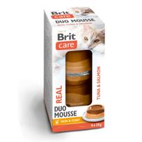 Brit Care Cat Double Layer Mousse Real Tuna and Salmon skanėstai katėms 150g