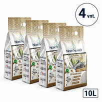Northland Unscented bekvapis bentonitinis kraikas katėms 10l - Produkto Tūris 10L x 4vnt.