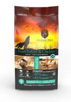AMBROSIA grain-free Turkey & Chicken Large breed Adult, begrūdis kalakutienos ir vištienos sausas maistas šunims 12kg