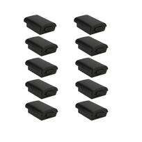 10PCS Black Cover Shell For Xbox 360 Wireless Controller AA Battery black