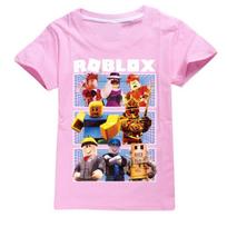 Roblox Žaidimo Animacinis Spaudinys Trumpomis Rankovėmis Marškinėliai Madingi Vaikų Drabužiai Vasarinis Viršus Vaikų Gimtadienio Dovanos 150cm pink