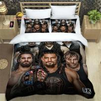 Imtynių žaidimas WWE EAW patalynės komplektas mados imtynės sportas amerikietiškas košmaras Cody Rhodes antklodės užvalkalas lovos antklodės komplektas EU Single(135*200cm)3pcs white