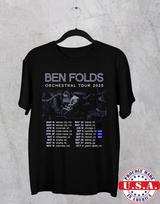 Ben Folds tour with solo Orchestra Tour T Shirt  Unisex T-Shirt XXL white