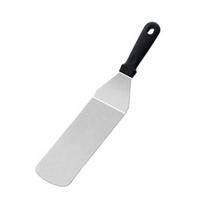 Nerūdijančio plieno kepsnio keptuvė, kiaurapjūklė mentelė, picos mentė, kastuvėlis, virtuvės įrankis Long Dense Shovel black