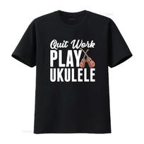 Ukulele Lover T Shirt Funny Quit Work Play  vintage Washed streetwear graphic Stylish designer clothes fashion homme Versatile XXXXXL juoda