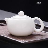 180ml Yangzhi Yuxi Shi Pot White Porcelain Teapot Household Hospitality Kung Fu Tea Set Small Capacity Teapot Underglaze Color white