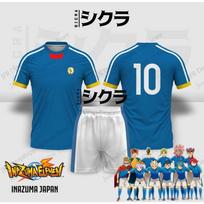 Džersio Rinkinys Džersis Inazuma Eleven Anime Futbolas 3D Spaudos Rinkinys Vyriška Mada T-shirt+Šortai 2 dalys Atasan Sportinis Kostiumas Rinkinys Vaikams M