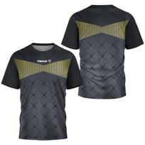 2025 Singapore Felix Lebrun League Clothing Men's Table Tennis T-Shirt Quick Drying Breathable Short Sleeve Men's Tennis T-Shirt 3XL gray