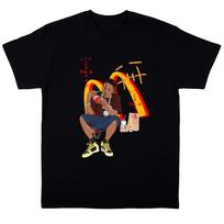 Travis Scott creativity graphics 100%cotton unisex shirt 2026 Men's women's Y2k Short sleeve M brown