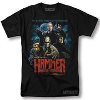 Hammer House of Horror Shirt Dracula Movie Book Vintage Graphic Design T-Shirt L black