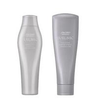 Shiseido Sublimic Adenovital Hair Strengthening Shampoo 250ml + Hair Treatment 250g (For Weak and Fine Hair), 1 set gray