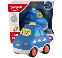 Policijos automobilis su šviesomis ir garsu