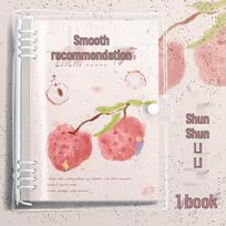 B5 Ultra-Clear PVC Soft Shell Binder: Transparent Loose-Leaf Student Planner Notebook white