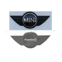Automobilio grotelių priekinis galinis logotipas Automobilio emblema Lipdukas Aksesuaras Mini Works Cooper F54 F55 F56 F57 F60 R50 R52 R53 R55 R56 R57 R gray