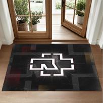 Rammstein Design Crystal Velvet Rug Soft Decorative Mat for Bedroom Entrance 50cmx80cm