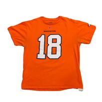 Denver Broncos Peyton Manning 18 T Shirt Size Large Orange NFL Team Apparel L white