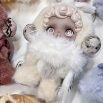Skullpanda pliušinis raktų pakabukas su siuvinėtais bruožais kolekcionieriams ir madingiems vaikams Mist Fog