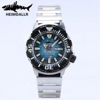 HEIMDALLR Men's Diver Watch Sapphire Crystal High Quality 20Bar Waterproof NH36A snowflake Blue Dial Automatic Mechanical Watch gray